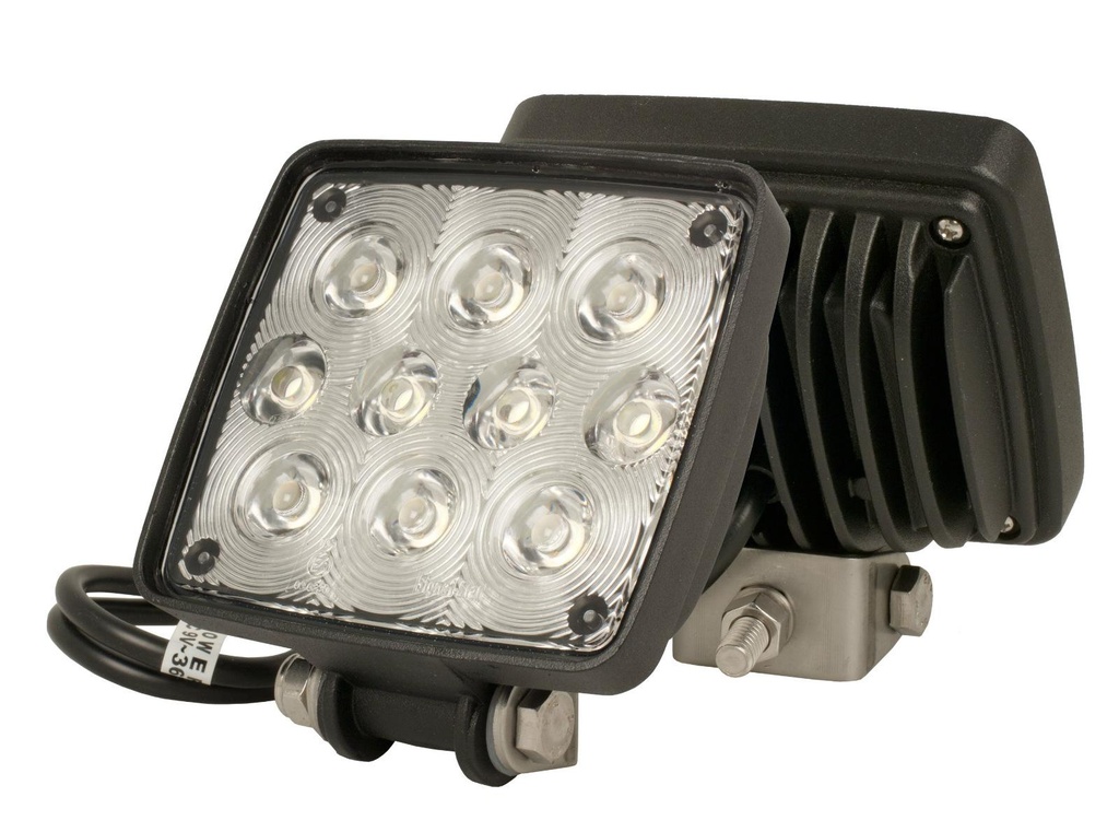 LED 10 DIODE 4" RECTANGULAR AUX LAMP